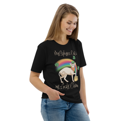 "MY SPHYNX CAT IS MY LUCKY CHARM" - UNISEX TEE