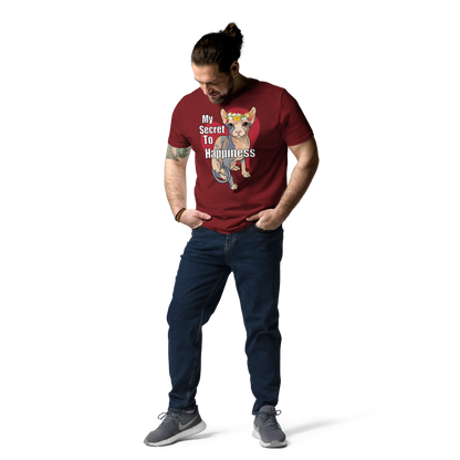 "MY SECRET TO HAPPINESS" UNISEX ECO TEE