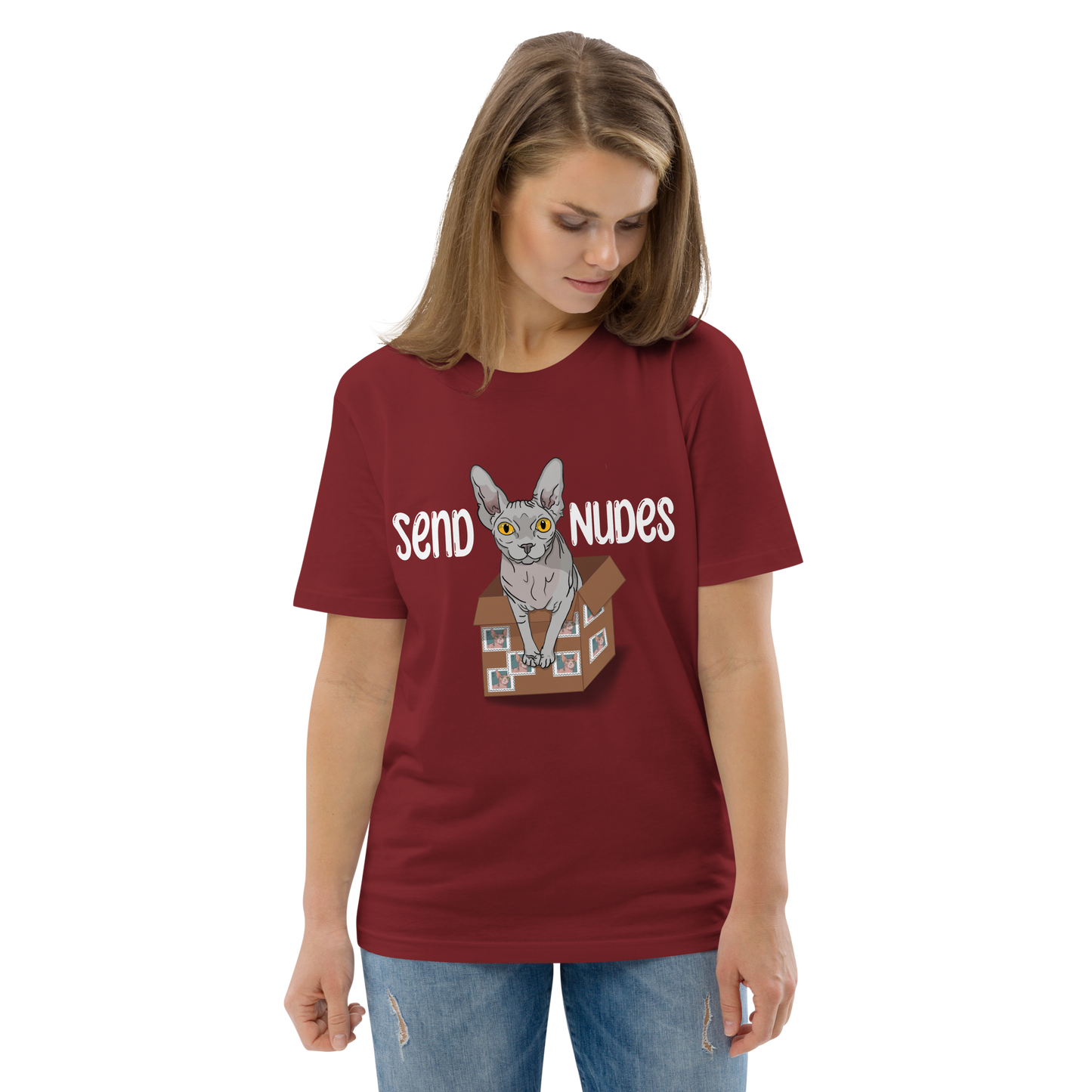 "SEND NUDES" UNISEX ECO TEE