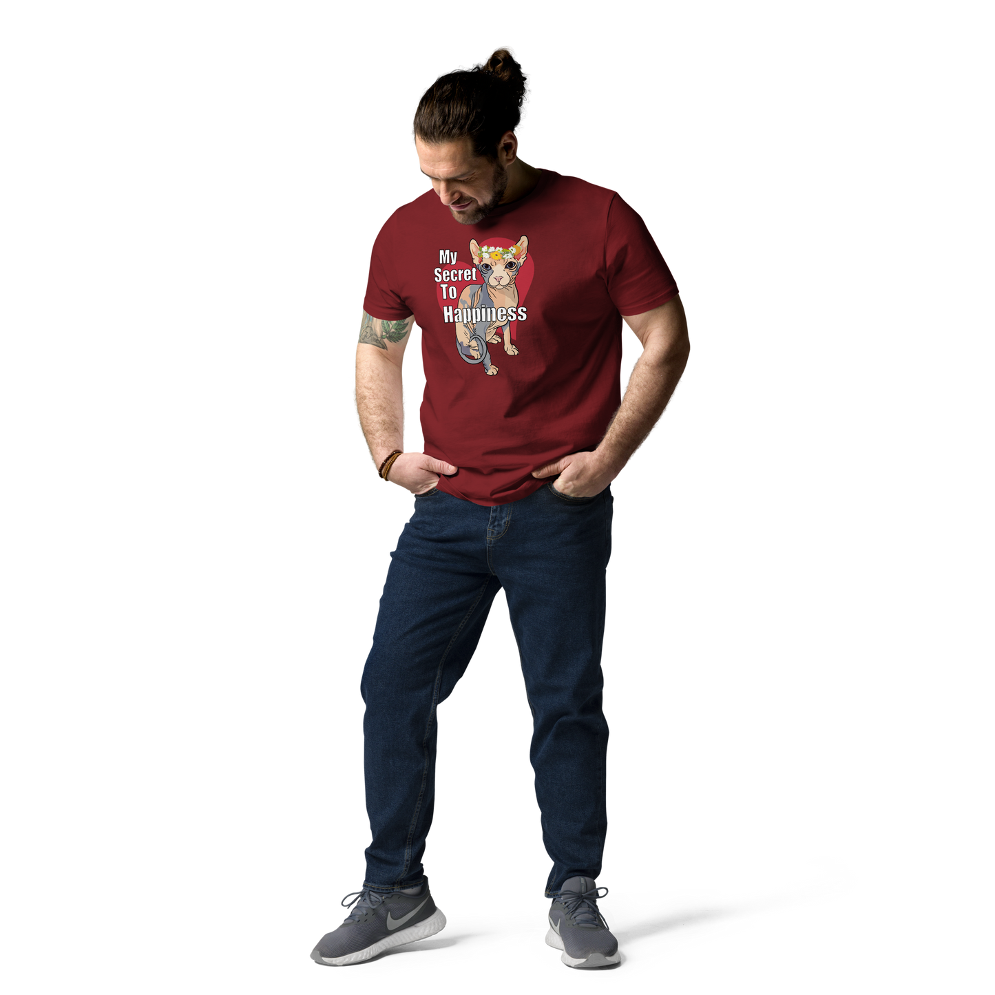 "MY SECRET TO HAPPINESS" UNISEX ECO TEE