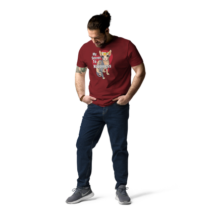 "MY SECRET TO HAPPINESS" UNISEX ECO TEE