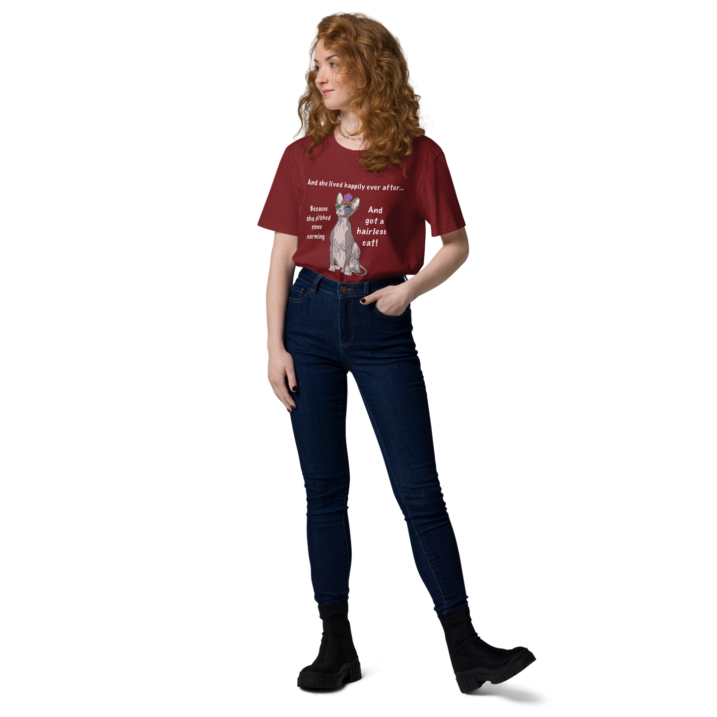 "DITCHED PRINCE CHARMING & GOT A SPHYNX CAT" ECO TEE