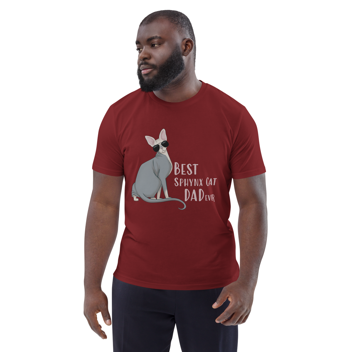 "BEST SPHYNX CAT DAD" UNISEX ECO TEE