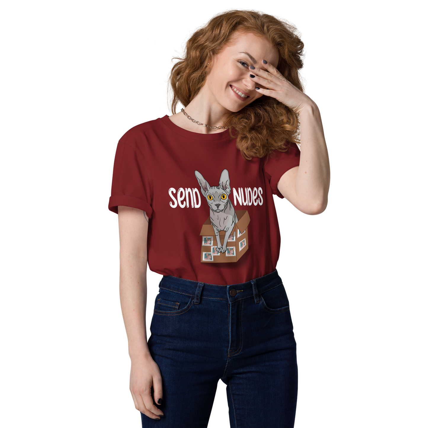 "SEND NUDES" UNISEX ECO TEE