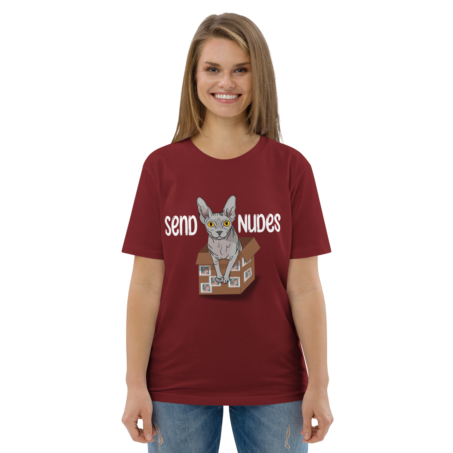 "SEND NUDES" UNISEX ECO TEE