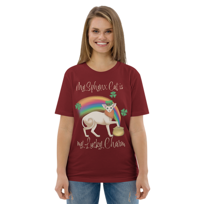 "MY SPHYNX CAT IS MY LUCKY CHARM" - UNISEX TEE