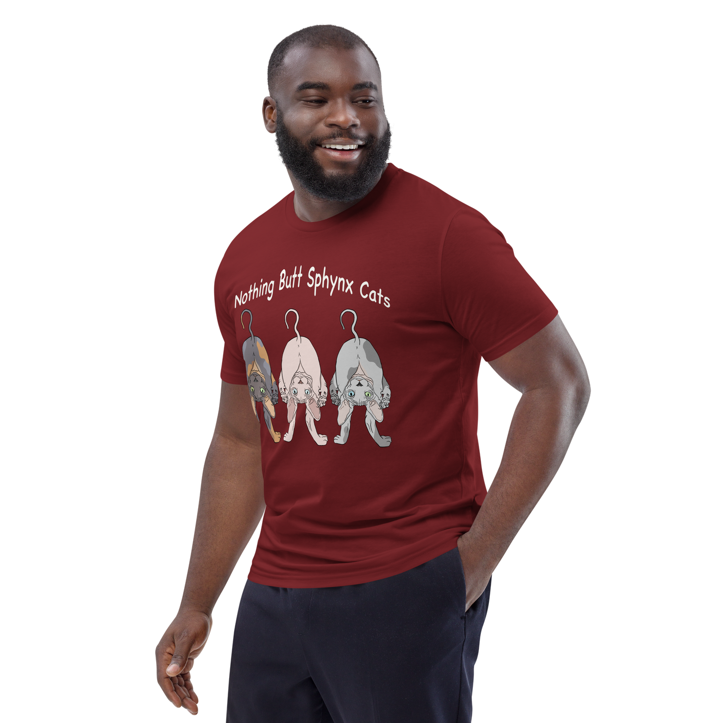 "NOTHING BUTT SPHYNX CATS" UNISEX ECO TEE