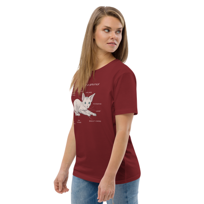 "ANATOMY OF A SPHYNX" UNISEX ORGANIC TEE