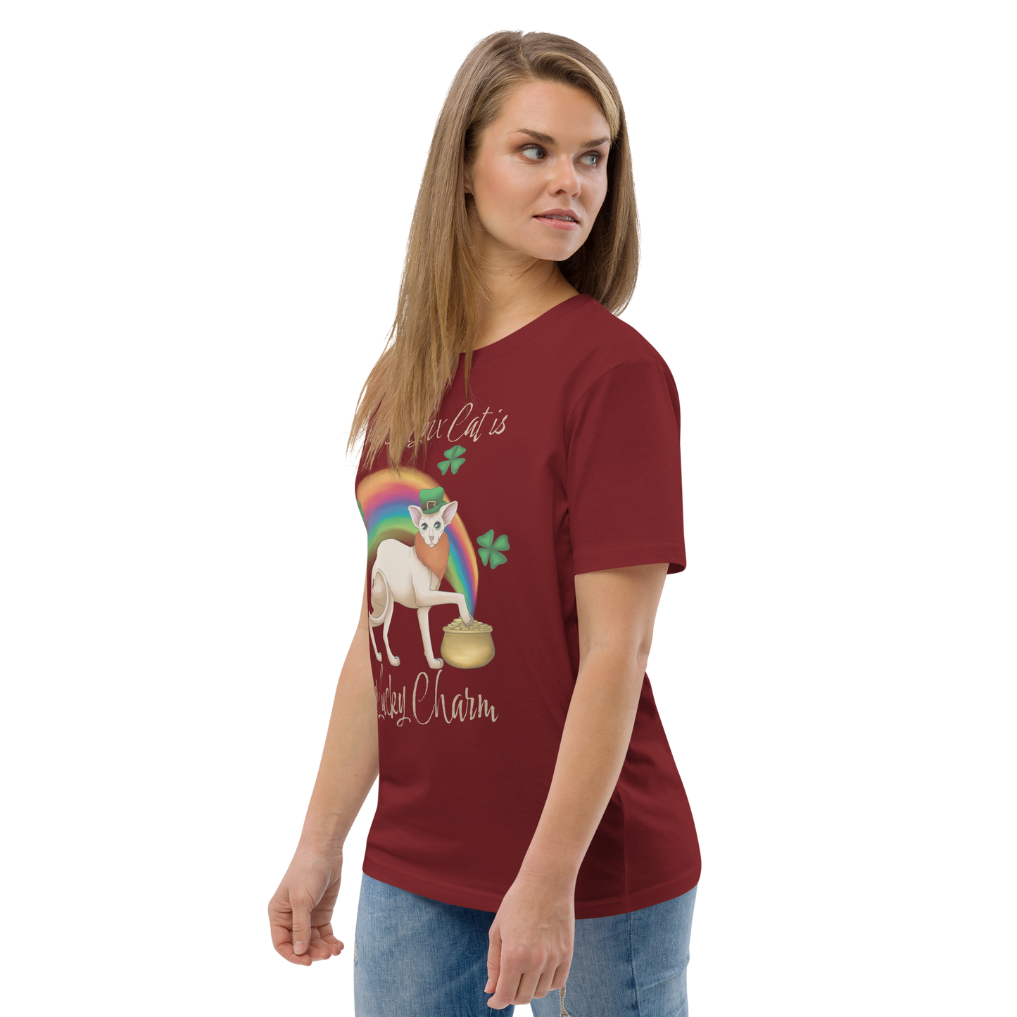 "MY SPHYNX CAT IS MY LUCKY CHARM" - UNISEX TEE