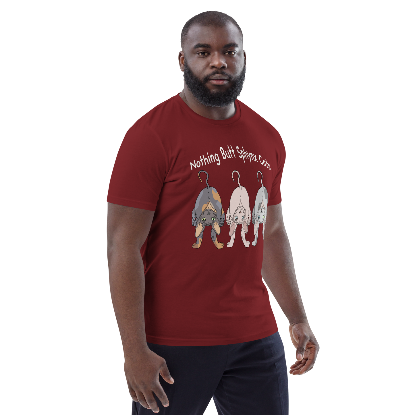 "NOTHING BUTT SPHYNX CATS" UNISEX ECO TEE