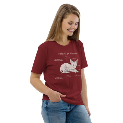 "ANATOMY OF A SPHYNX" UNISEX ORGANIC TEE
