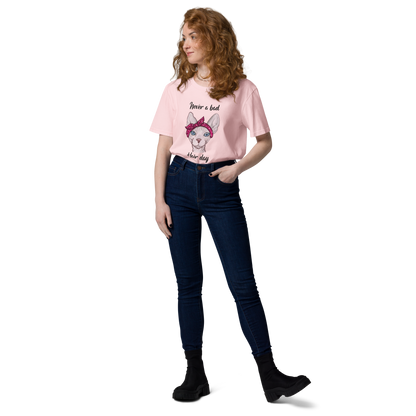 "NEVER A BAD HAIR DAY" UNISEX ECO TEE