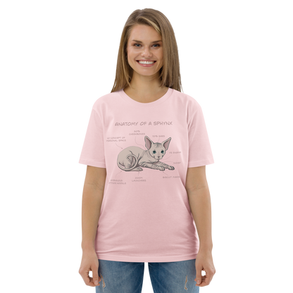 "ANATOMY OF A SPHYNX" UNISEX ORGANIC TEE
