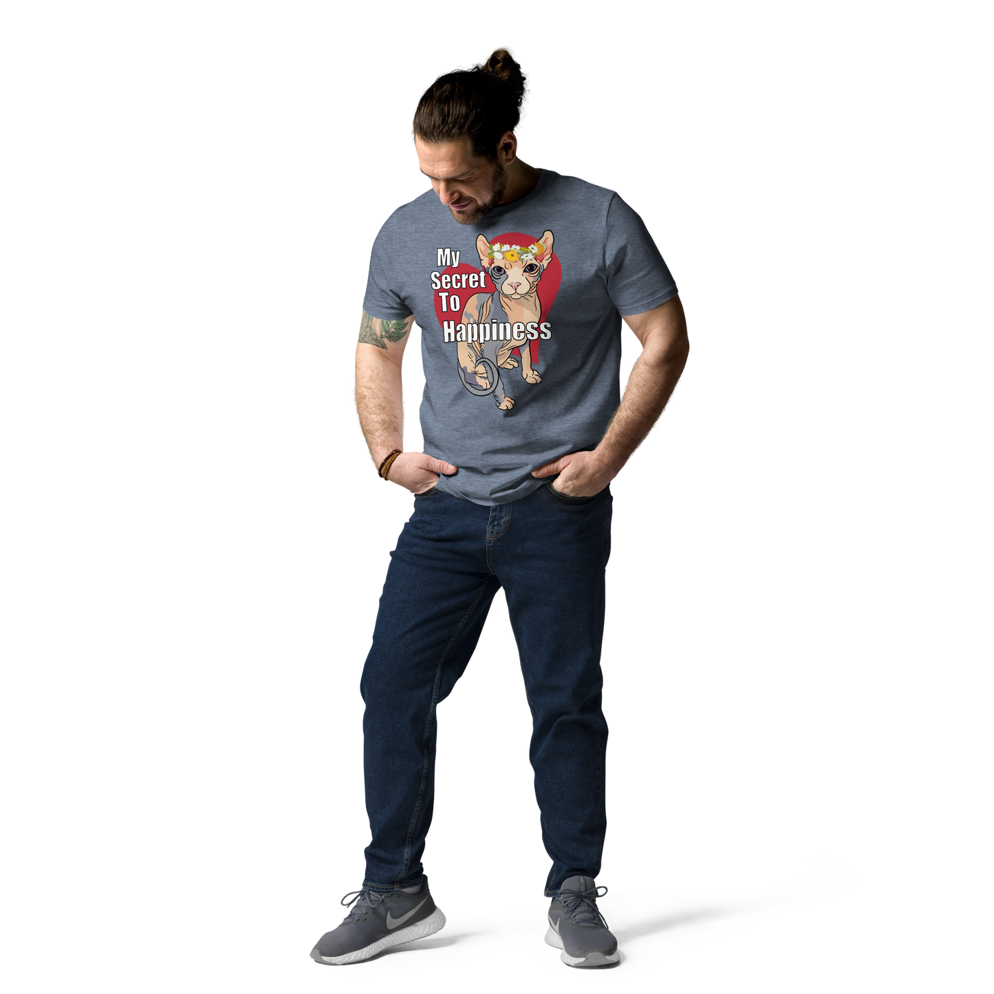 "MY SECRET TO HAPPINESS" UNISEX ECO TEE