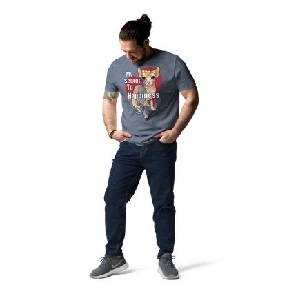 "MY SECRET TO HAPPINESS" UNISEX ECO TEE