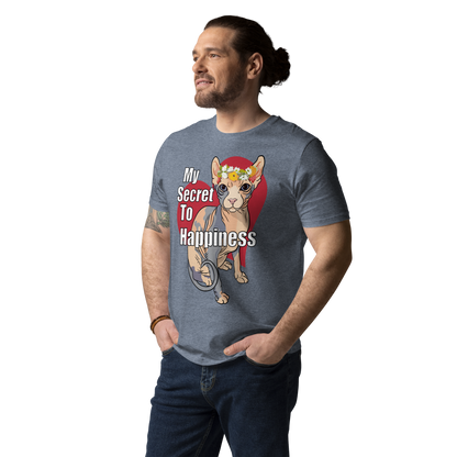 "MY SECRET TO HAPPINESS" UNISEX ECO TEE