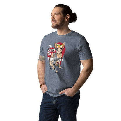 "MY SECRET TO HAPPINESS" UNISEX ECO TEE