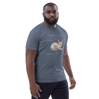 "ANATOMY OF A SPHYNX" UNISEX ORGANIC TEE