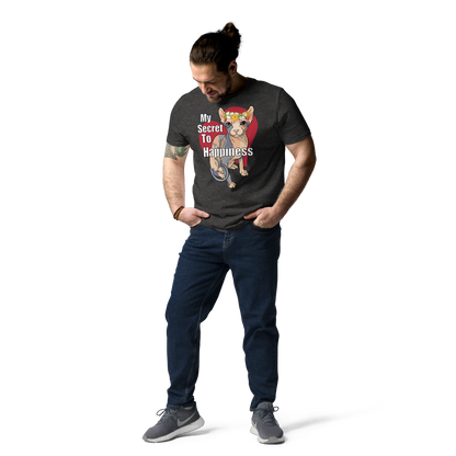 "MY SECRET TO HAPPINESS" UNISEX ECO TEE