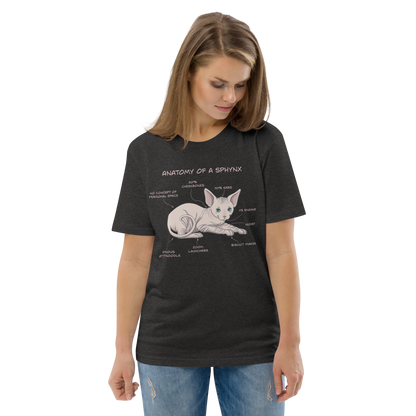 "ANATOMY OF A SPHYNX" UNISEX ORGANIC TEE