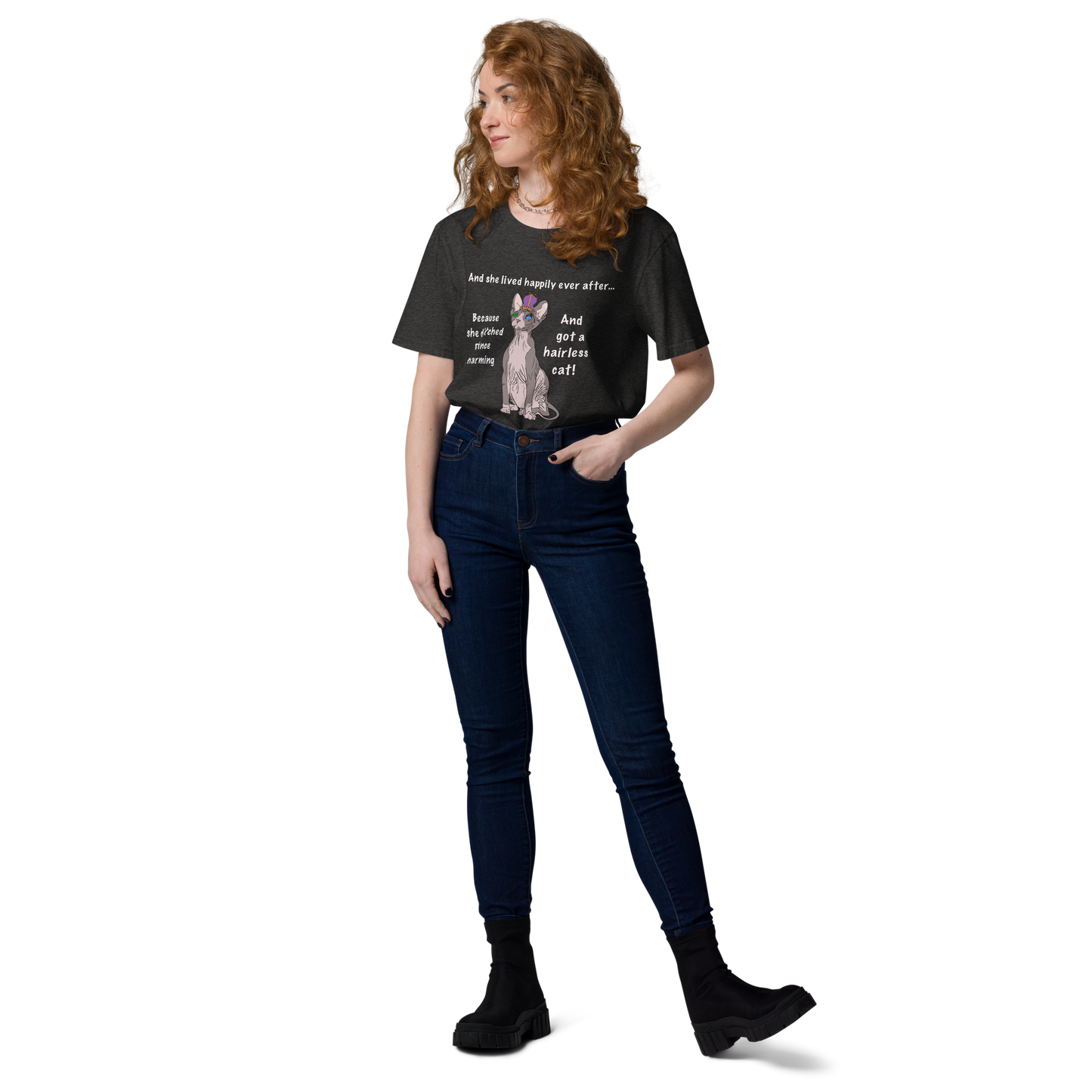 "DITCHED PRINCE CHARMING & GOT A SPHYNX CAT" ECO TEE