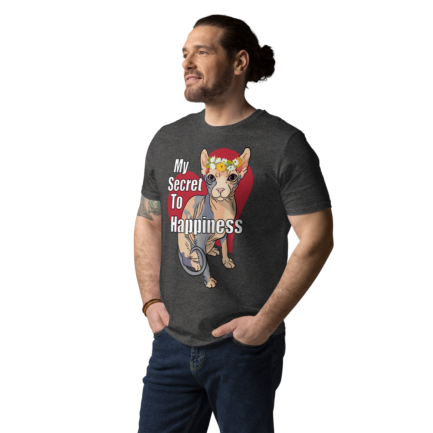 "MY SECRET TO HAPPINESS" UNISEX ECO TEE