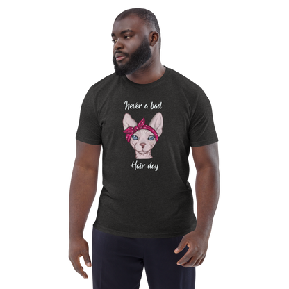 "NEVER A BAD HAIR DAY" UNISEX ECO TEE