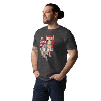 "MY SECRET TO HAPPINESS" UNISEX ECO TEE