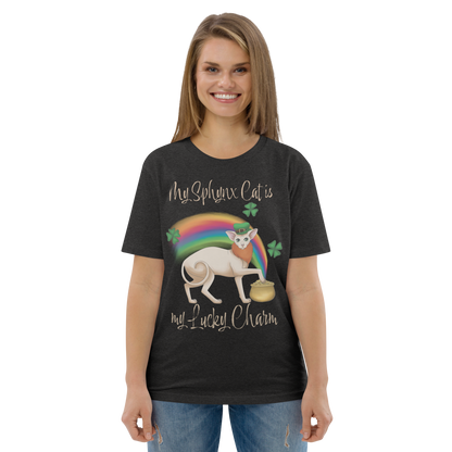 "MY SPHYNX CAT IS MY LUCKY CHARM" - UNISEX TEE
