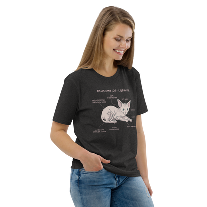 "ANATOMY OF A SPHYNX" UNISEX ORGANIC TEE