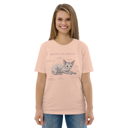 "ANATOMY OF A SPHYNX" UNISEX ORGANIC TEE