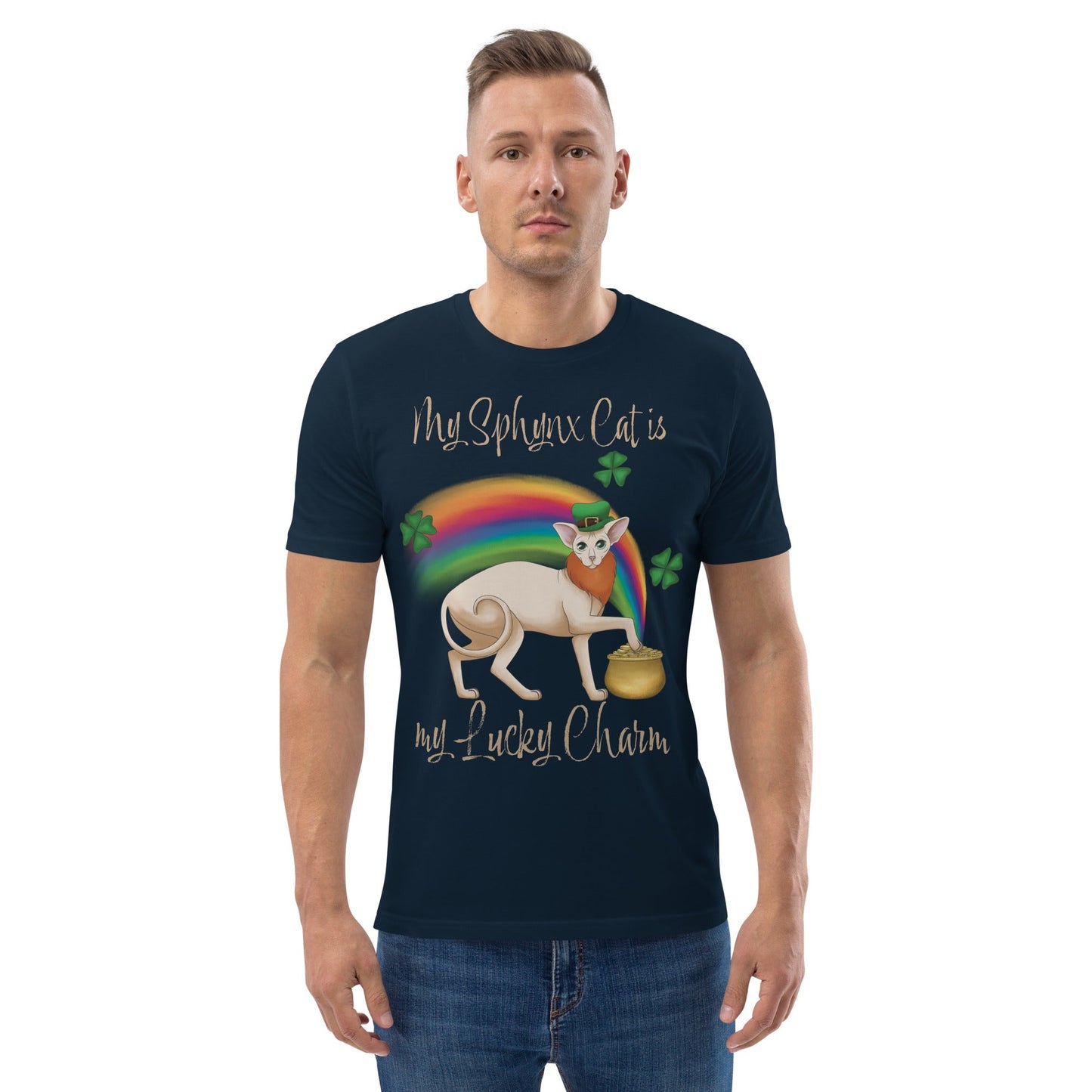 "MY SPHYNX IS MY LUCKY CHARM" UNISEX ECO TEE