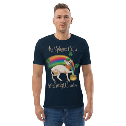 "MY SPHYNX IS MY LUCKY CHARM" UNISEX ECO TEE
