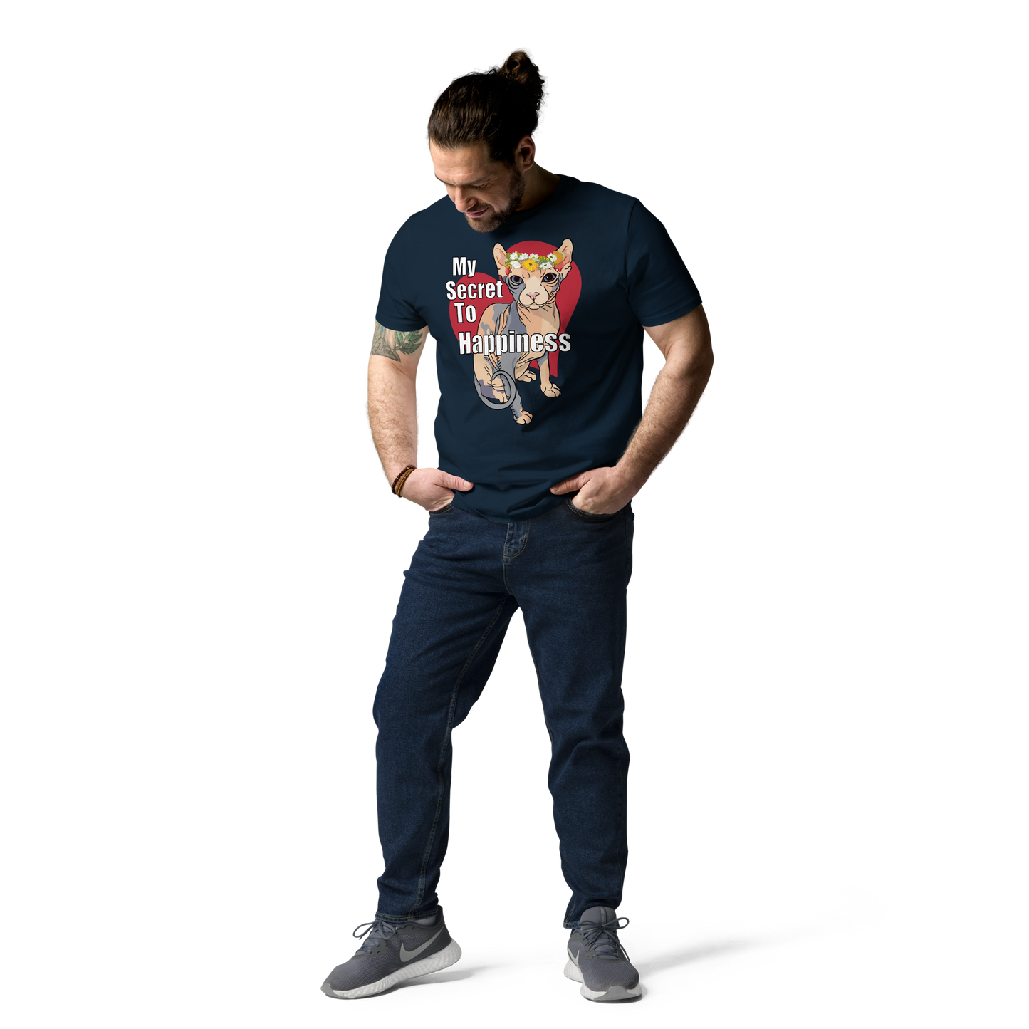 "MY SECRET TO HAPPINESS" UNISEX ECO TEE