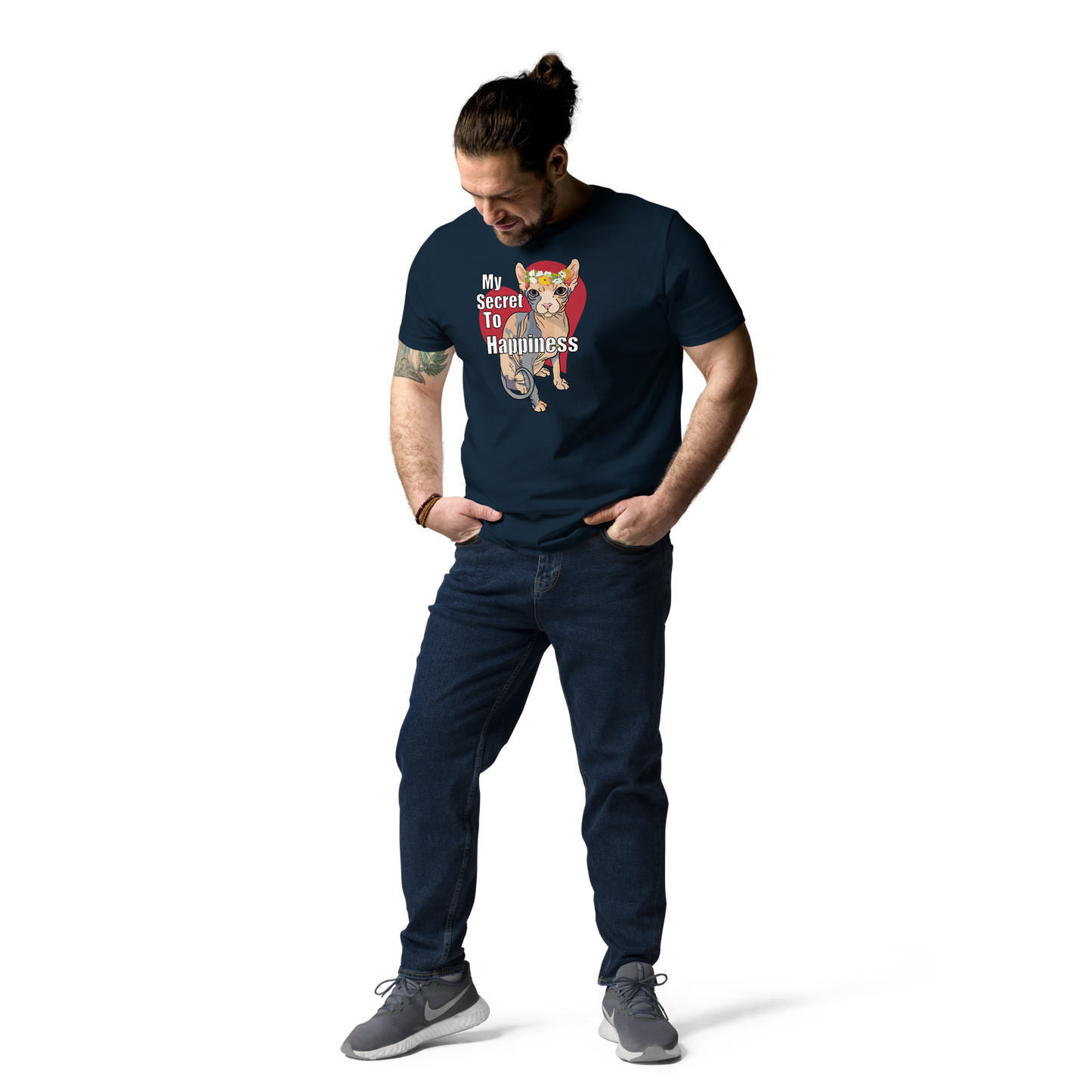 "MY SECRET TO HAPPINESS" UNISEX ECO TEE