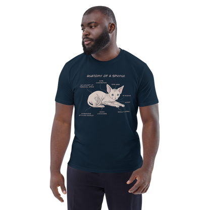 "ANATOMY OF A SPHYNX" UNISEX ORGANIC TEE