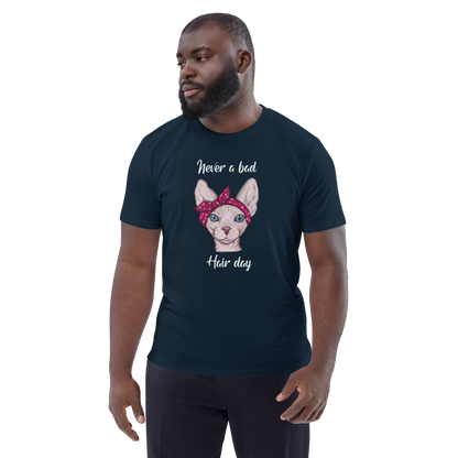 "NEVER A BAD HAIR DAY" UNISEX ECO TEE