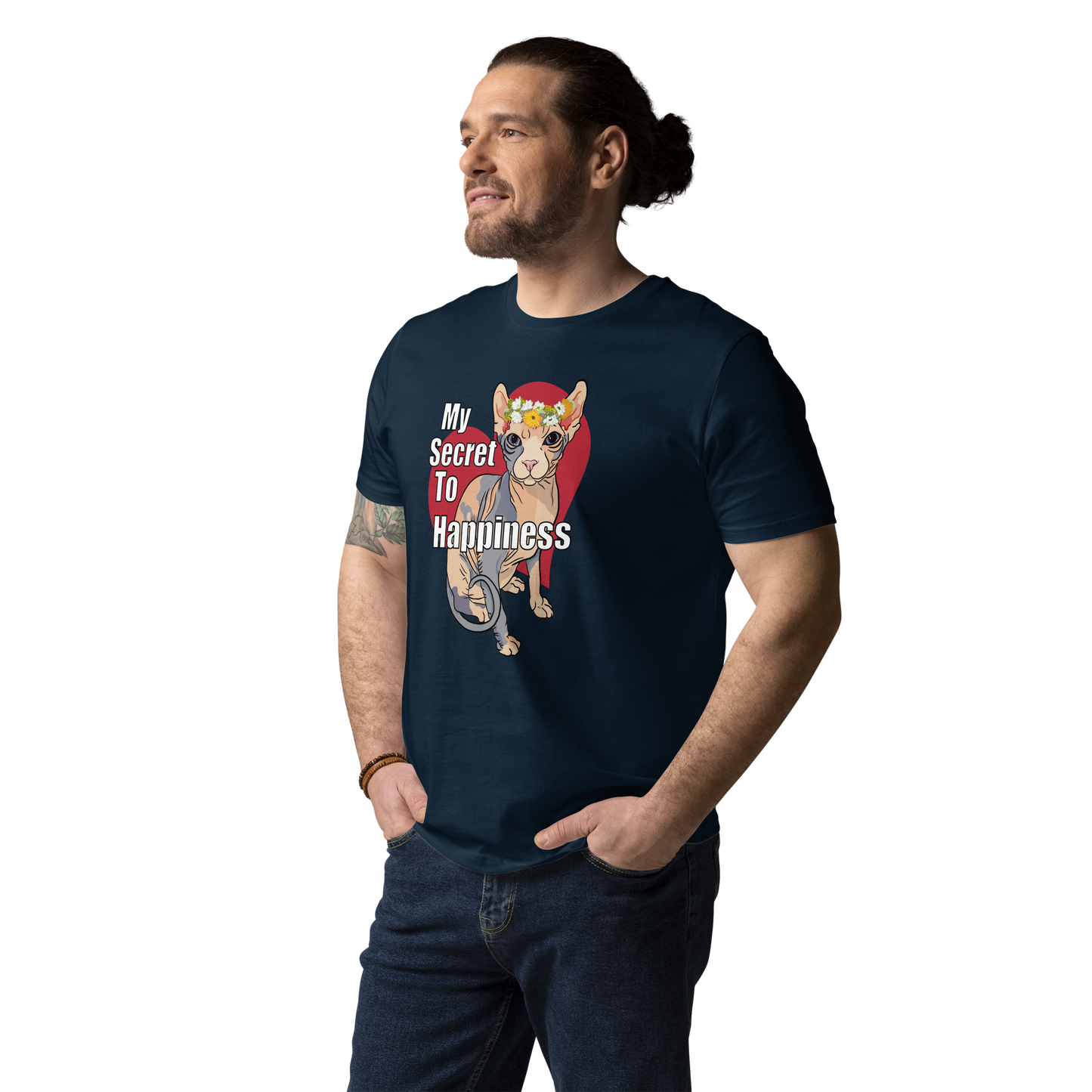 "MY SECRET TO HAPPINESS" UNISEX ECO TEE