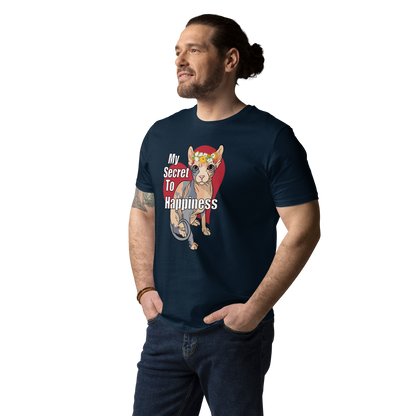 "MY SECRET TO HAPPINESS" UNISEX ECO TEE