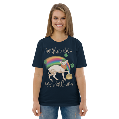 "MY SPHYNX CAT IS MY LUCKY CHARM" - UNISEX TEE