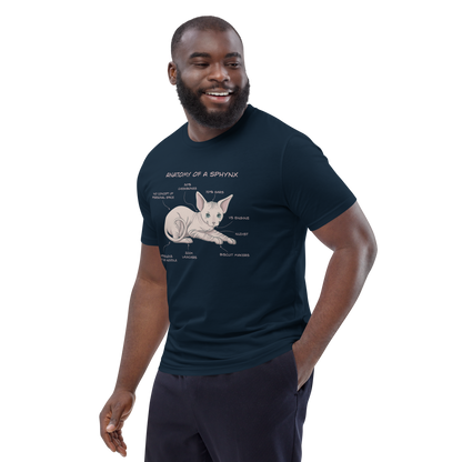"ANATOMY OF A SPHYNX" UNISEX ORGANIC TEE