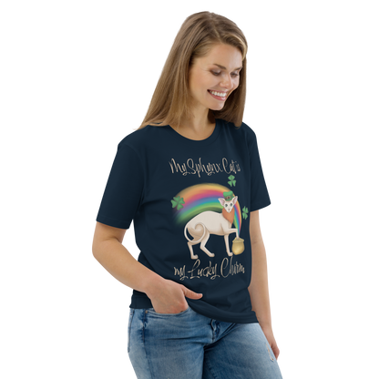 "MY SPHYNX CAT IS MY LUCKY CHARM" - UNISEX TEE