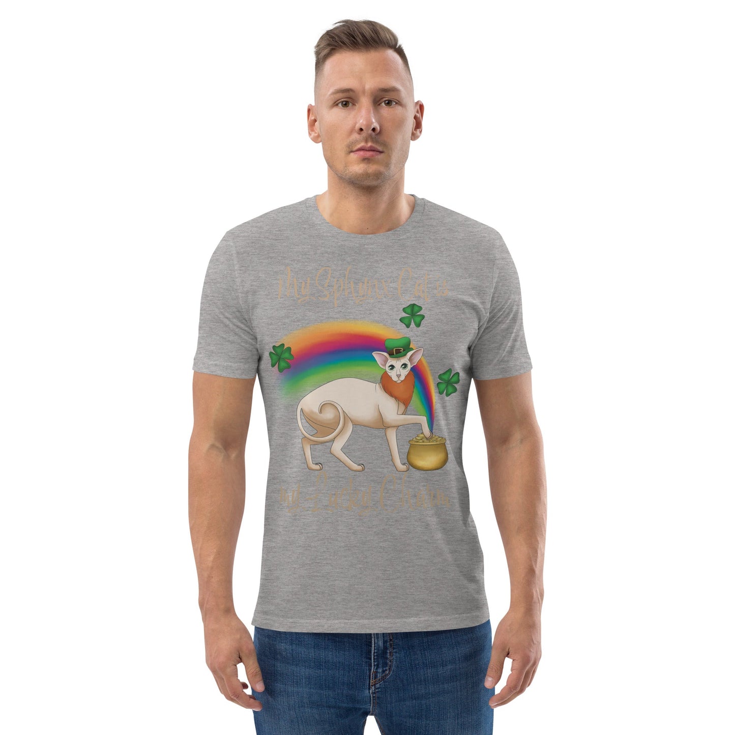 "MY SPHYNX IS MY LUCKY CHARM" UNISEX ECO TEE