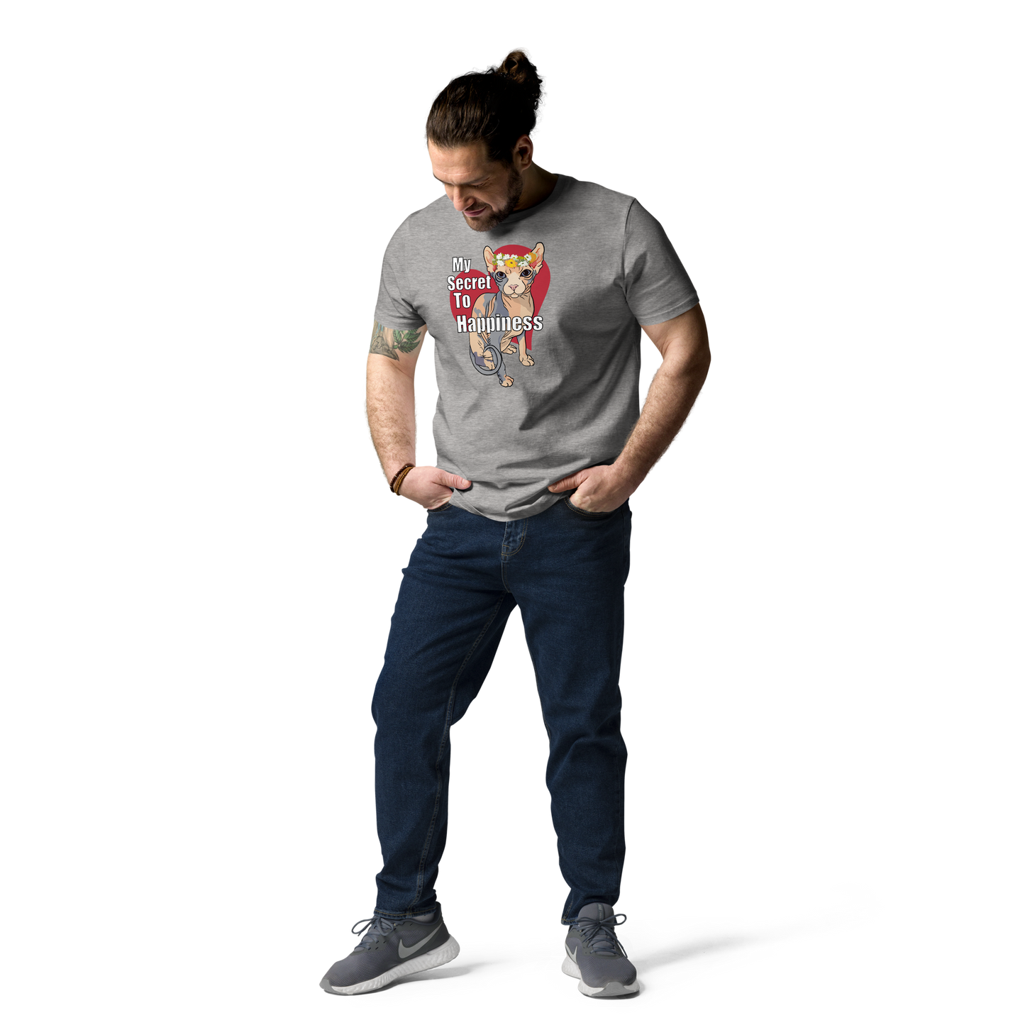 "MY SECRET TO HAPPINESS" UNISEX ECO TEE