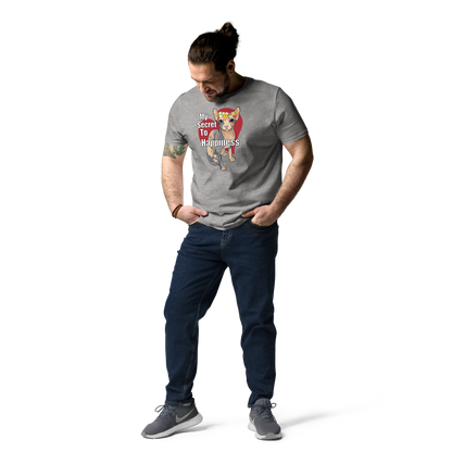 "MY SECRET TO HAPPINESS" UNISEX ECO TEE