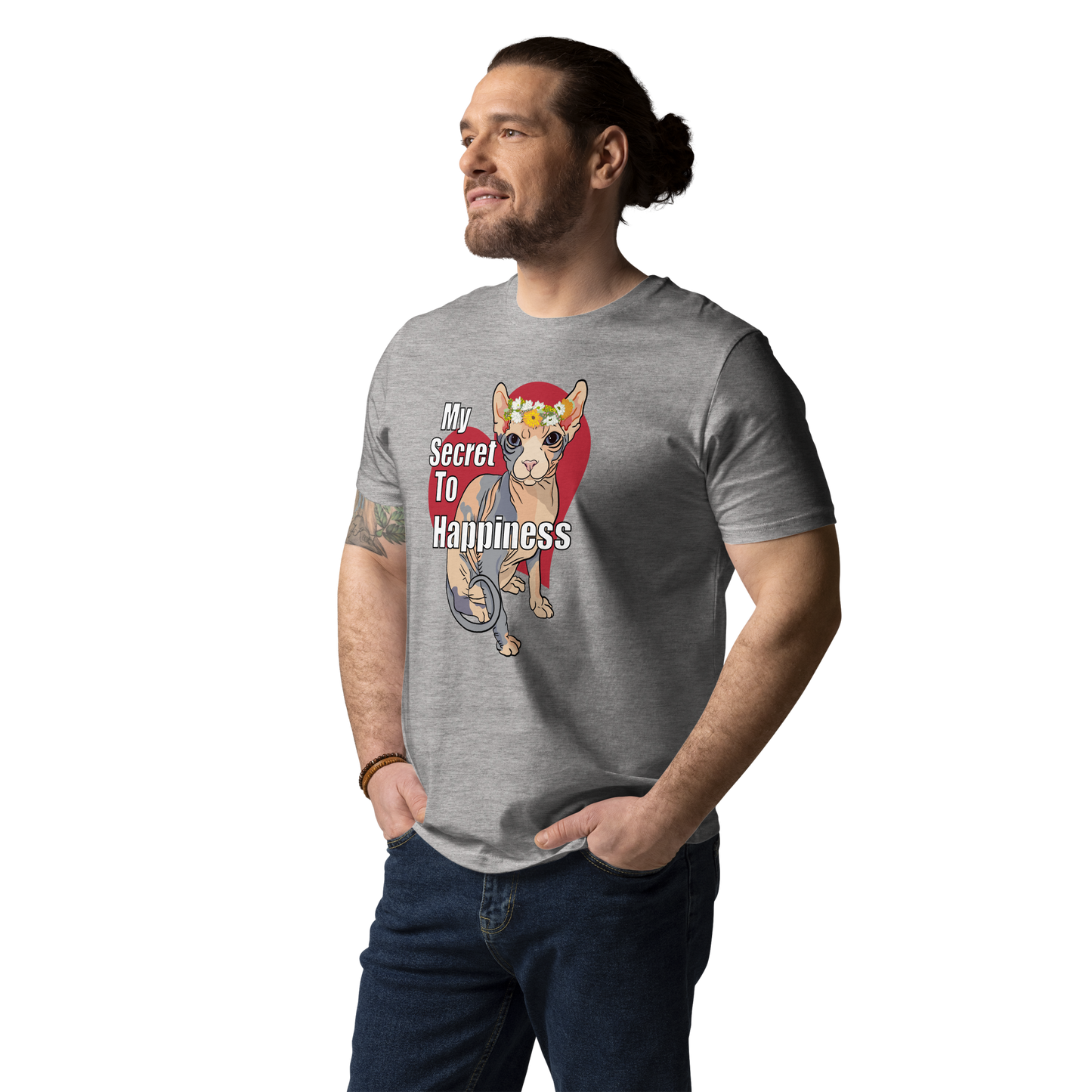 "MY SECRET TO HAPPINESS" UNISEX ECO TEE