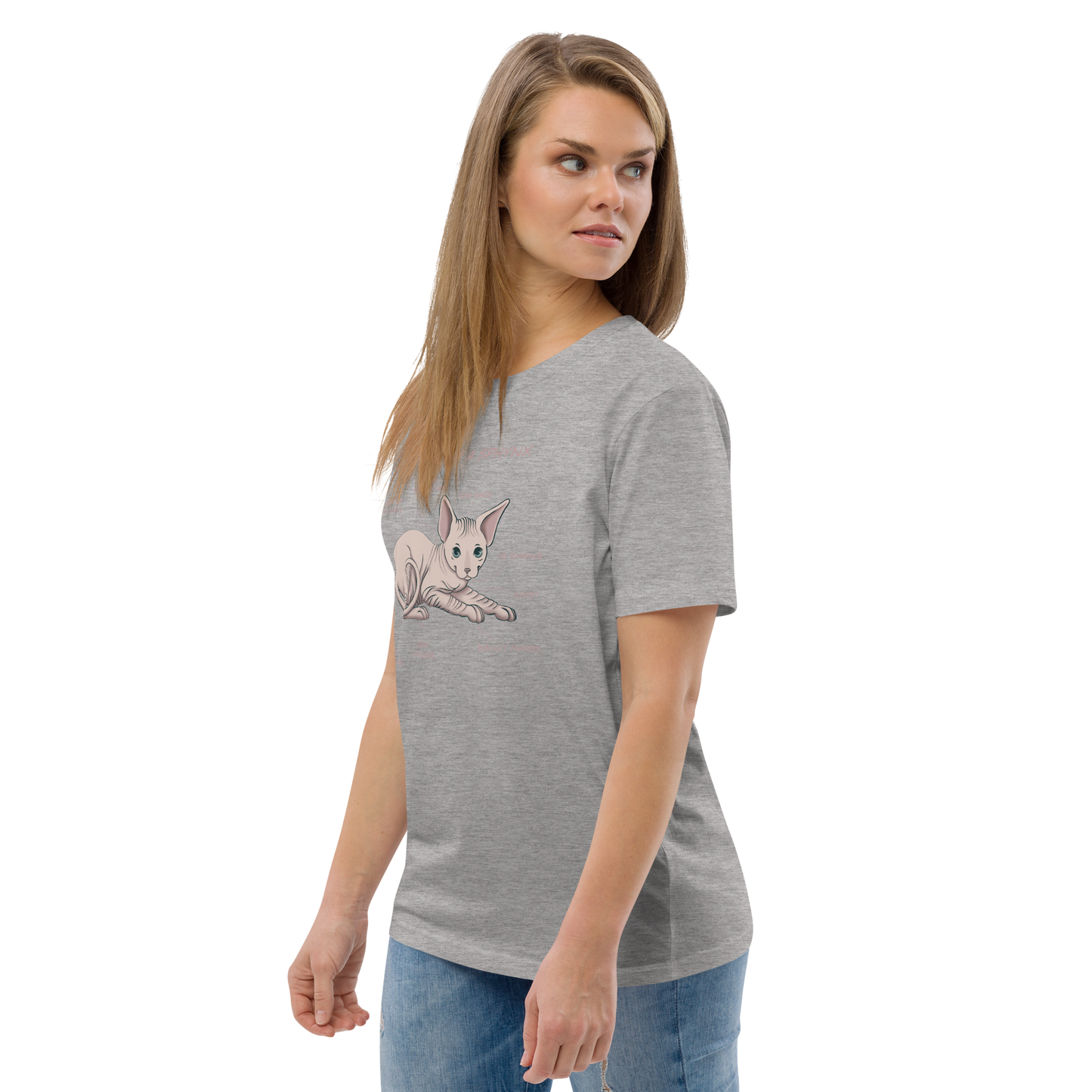 "ANATOMY OF A SPHYNX" UNISEX ORGANIC TEE