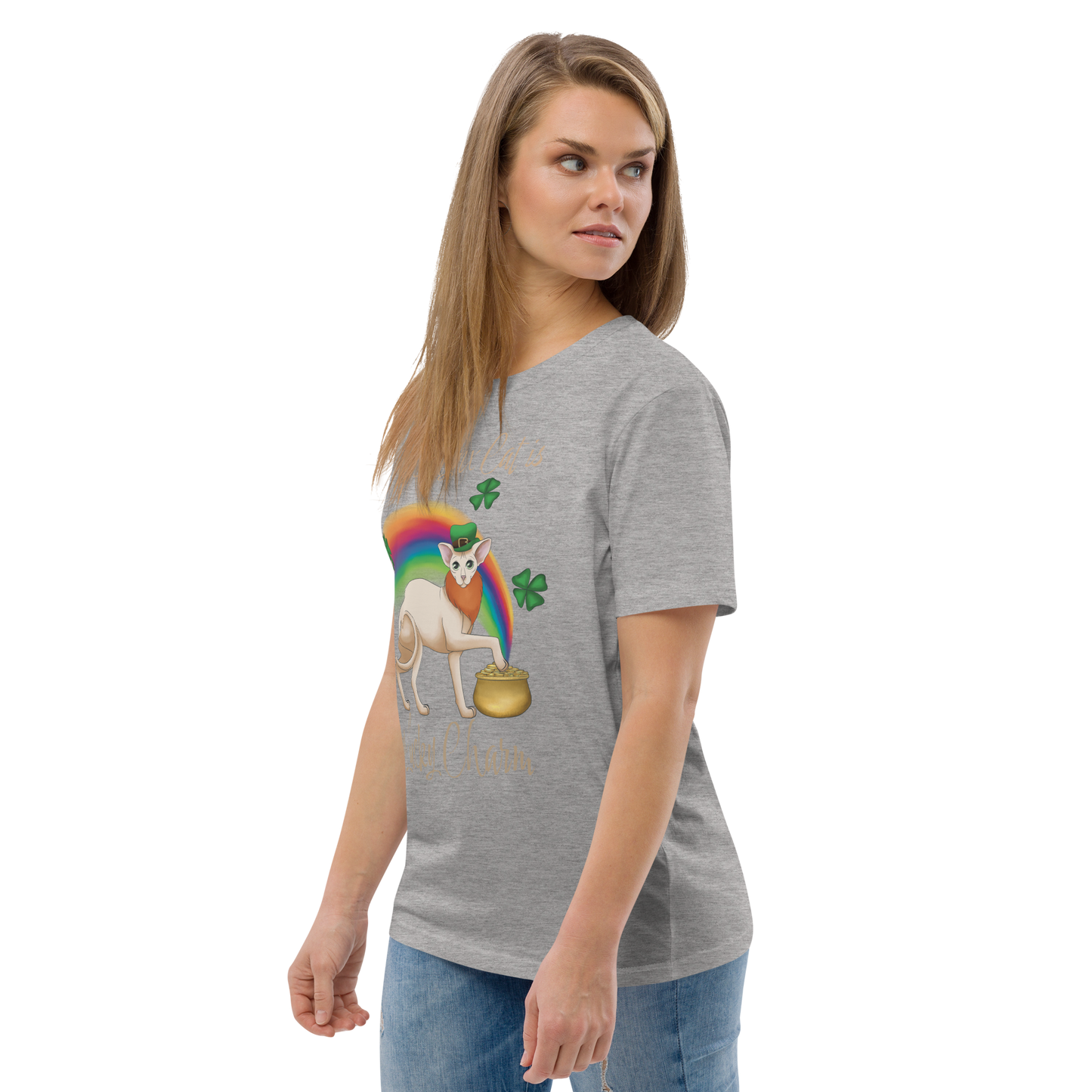 "MY SPHYNX CAT IS MY LUCKY CHARM" - UNISEX TEE