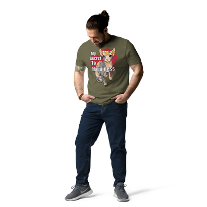 "MY SECRET TO HAPPINESS" UNISEX ECO TEE