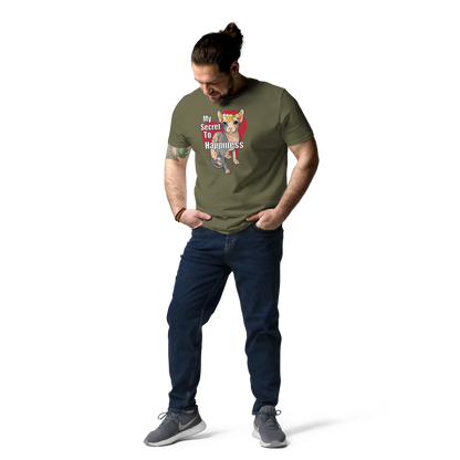 "MY SECRET TO HAPPINESS" UNISEX ECO TEE